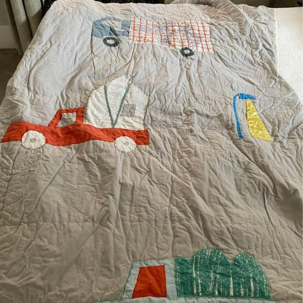 Pottery barn kids transportation Full Size Quilt With Shams and Sheets (non pB)